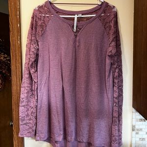 Lauren Conrad long sleeve tunic top size L